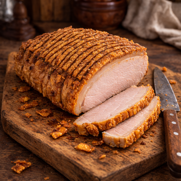 Afhentning hos K�lebilen - Fra Slagteren: Dansk fl�skesteg / kamsteg, min. 2200 gram