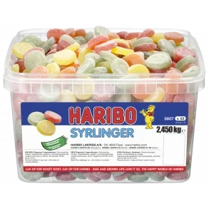 Haribo syrlinger 2,45 kg