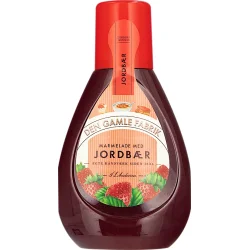 Marmelade p� plastflaske. Den Gamle fabrik 425g