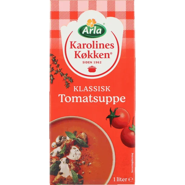 Karolines Klassisk Tomatsuppe, 1 liter.