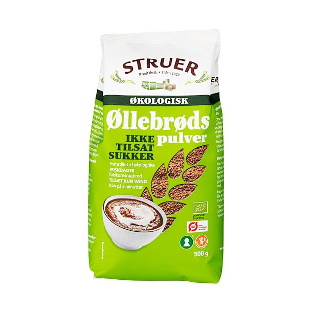 Struer �kologisk �llebr�dspulver u. tilsat sukker 500 gram