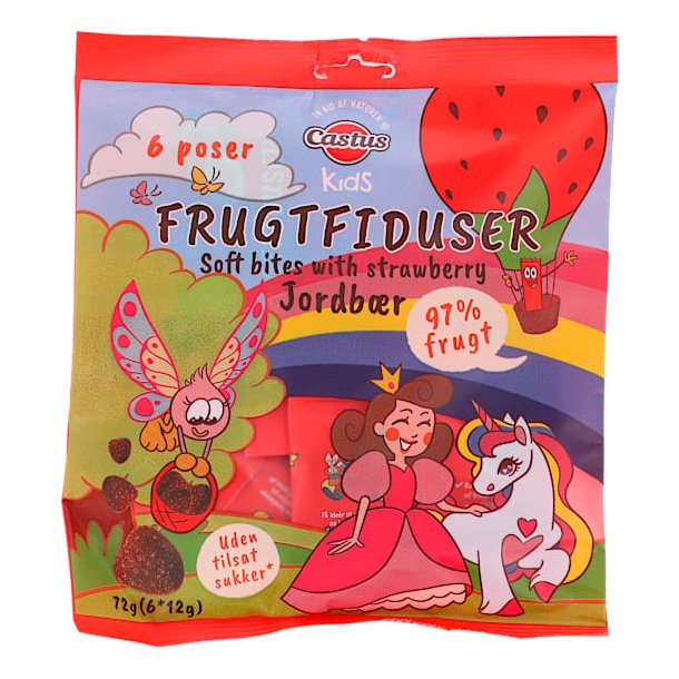 Frugtsnacks m. jordbr. Fra Castus