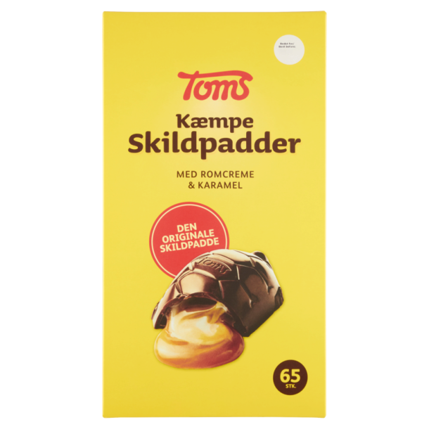 Toms K�mpe Skildpadder, kasse m/ 65 stk. ialt 1820 gram