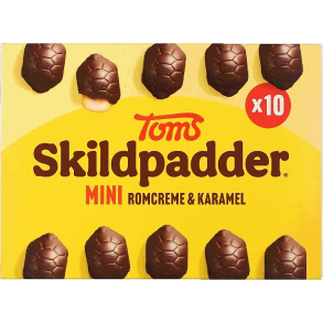 Toms mini Skildpadder 10 stk.(Toms mini skildpadder, chocolate, 10 pcs.)