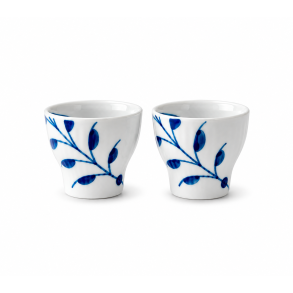 Royal Copenhagen Bl� Mega Riflet �ggeb�ger, 2 styks