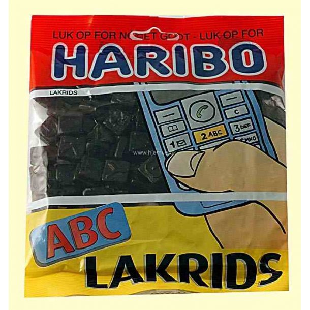 Haribo ABC Lakrids, 120 gram