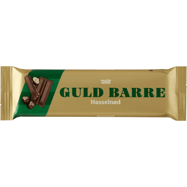 Toms Guldbarre med hasseln�dder 45g, 2 stk.