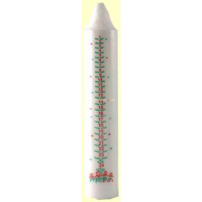 Kalenderlys Asp-Holmblad(Candle - Christmas Asp Holmeblad)
