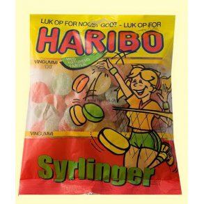 Haribo Syrlinger, 120 gram