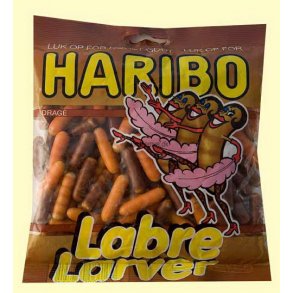 Haribo Labre Larver, 120 gram