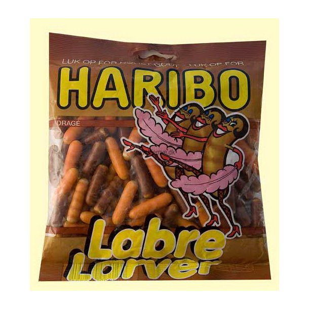 Haribo Labre Larver, 120 gram