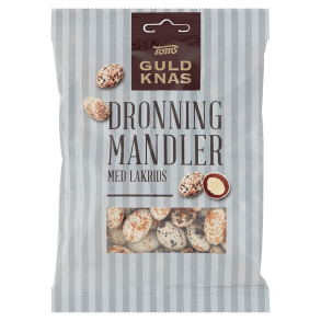 Toms Dronning Mandler Med Lakrids, 75 gram