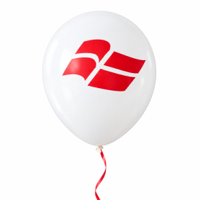 Balloner med flag. 6 stk. 