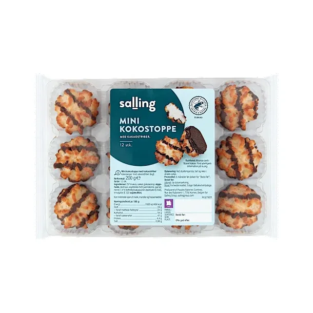Mini kokostoppe, 200g