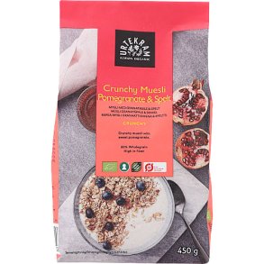 Urtekram �kologisk Crunchy granat�ble spelt mysli, 450g