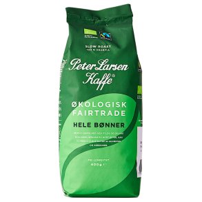 Peter Larsen �kologiske Hele kaffeb�nner, 400 gram
