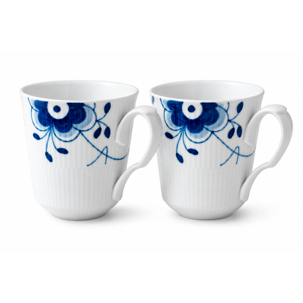 Royal Copenhagen Bl� Mega Riflet Krus 38cl, 2-pak
