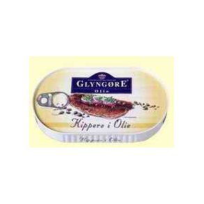 Kippers i olie fra Glyngre(Kippers(fish) in oil, Glyngre)