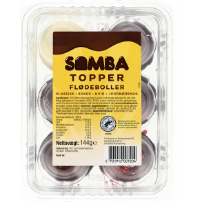 Samba Topper fl�deboller, 6 stk. 