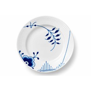 Royal Copenhagen Bl� Mega Riflet Tallerken, 19cm
