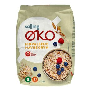 Havregryn finvalset �kologisk - 1kg.