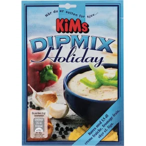 Kims Dipmix, Holiday