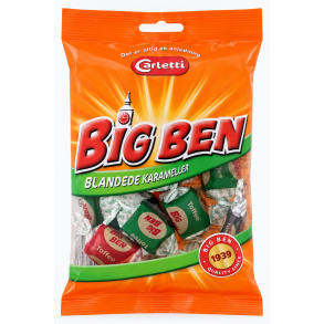 Carletti Big Ben blandede karameller, 70g