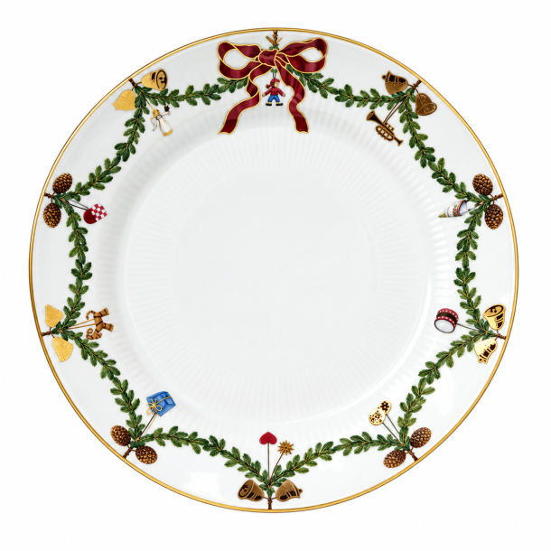 Royal Copenhagen Julestel Tallerken, 27cm.