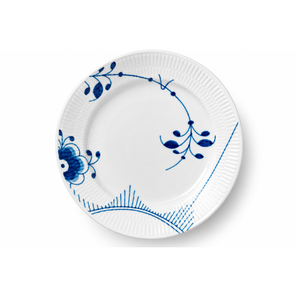 Royal Copenhagen Bl� Mega Riflet Tallerken, 22cm