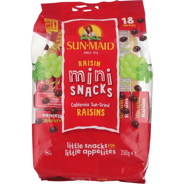 Rosiner mini-snack, Sun-Maid mini bokses