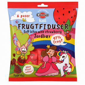 Frugtsnacks m. jordb�r. Fra Castus
