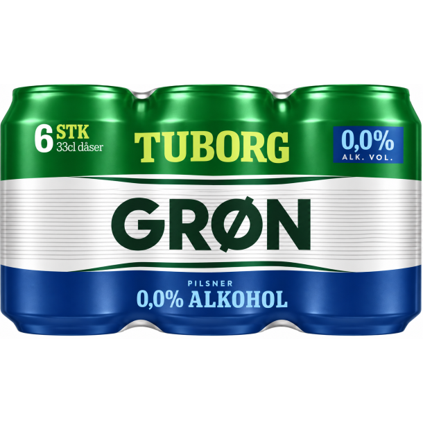 Tuborg Nul %, Alkoholfri �l. 6-pack