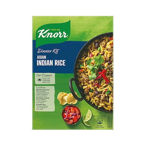Indisk Risret, Knorr 3 - 4 portioner
