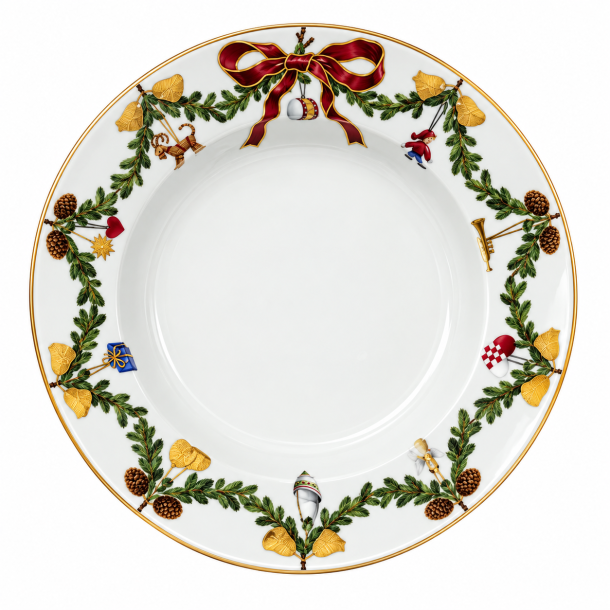 Royal Copenhagen Julestel Dyb tallerken, 17cm.
