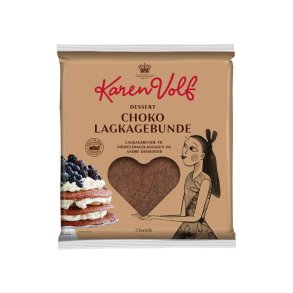 Choko lagkagebunde fra Karen Volf