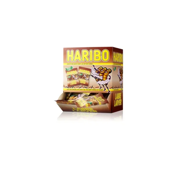 Haribo miniposer Labre Larver, ca. 100 poser.