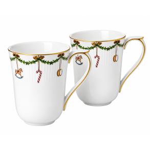 Royal Copenhagen Julestel Krus, 2 stk. 33cl.