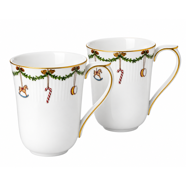 Royal Copenhagen Julestel Krus, 2 stk. 33cl.