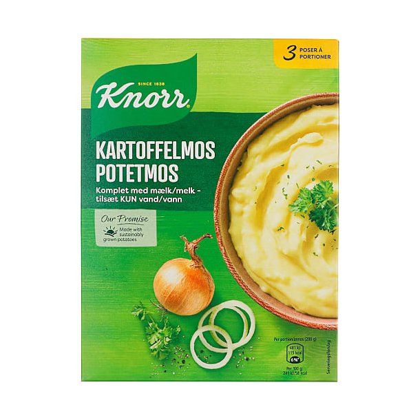 Kartoffelmos fra Knorr.