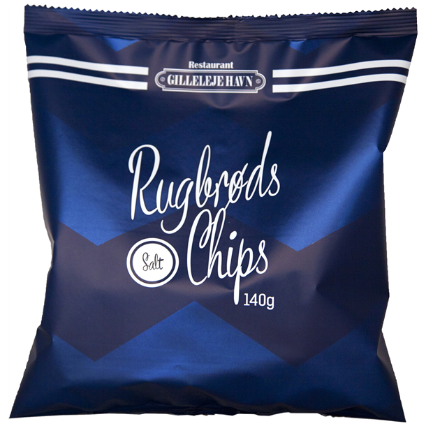 Rugbr�dschips med salt fra Restaurant Gilleleje Havn, 140g