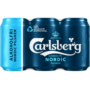 Carlsberg Nordic, Alkoholfri �l. 6-pack.