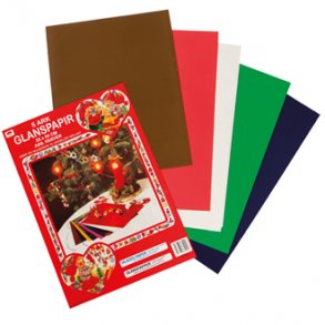 Glanspapir 5 farver. 