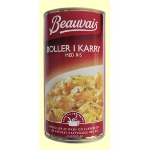 Boller i karry med ris, 570 gram