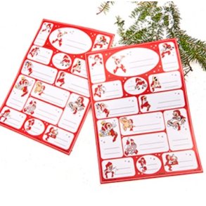 Til og fra klistermrker med Brammingnisser, 2 ark.