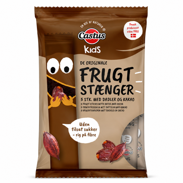 Castus Frugtst�nger (figenst�nger) med kakao, 5 x 20 gram