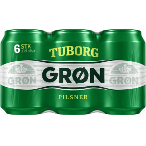 Gr�n Tuborg, 6-pack.