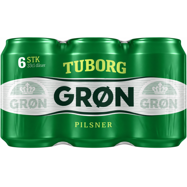 Gr�n Tuborg, 6-pack.