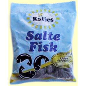 Katjes Salte Fisk, 80 gram