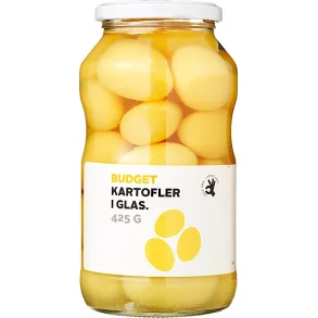 Sm kartofler p glas (butikkens eget mrke)