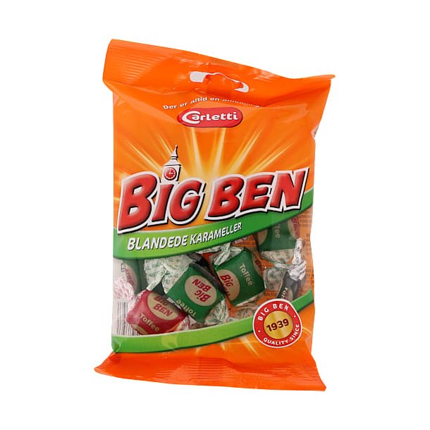 Carletti Big Ben blandede karameller, 70g